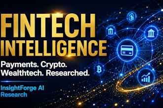 create a fintech competitor analysis and market intelligence report