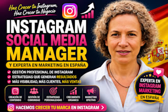 be your instagram social media manager, marketing expert in spain