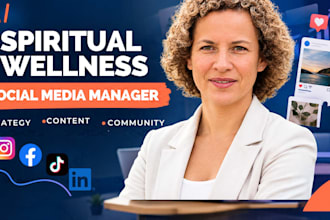 manage your spiritual wellness social media and create content