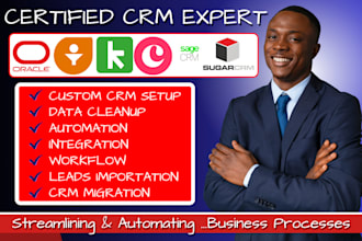 setup oracle CRM freshsales automation keap copper sugar crm sage integration