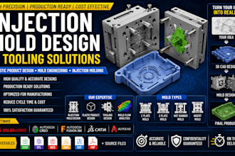 design injection mold plastic mold silicone mold slipcasting manufacturing cnc