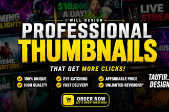 create professional youtube thumbnails