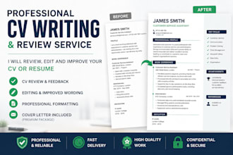 review, edit and improve your CV or resume