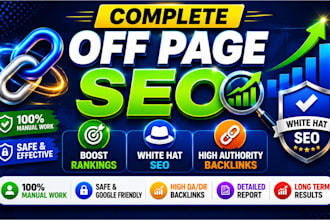 do complete off page SEO and manual link building