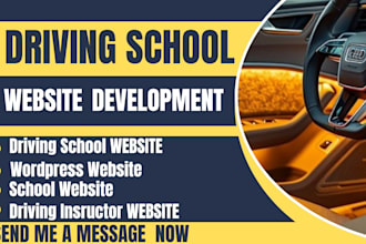 build driving school website driving instructor  wordpress website design