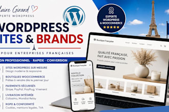 build complete woocommerce store on wordpress for french business from scratch