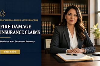 professionally draft your fire damage insurance demand letter to maximize recove