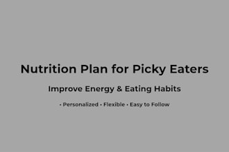 create a simple meal plan for picky eaters
