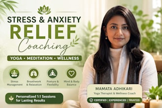 coach you through stress and anxiety relief