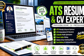professional ats resume, CV maker, portfolio design and UK sales update
