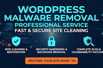 remove malware, secure and clean a hacked wordpress website