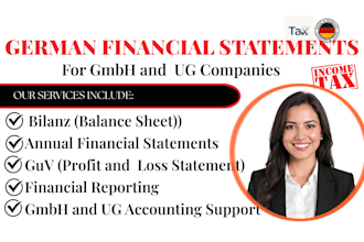 do financial statements for gmbh and ug companies in germany