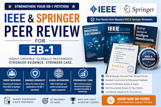 obtain ieee springer certified peer review invites for eb1 o1 judging criteria