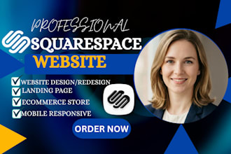 design or redesign squarespace website, build squarespace website development