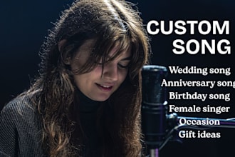 sing custom birthday anniversary wedding congratulations song