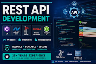 develop rest apis with csharp net sql server and oracle