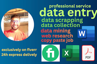 do fastest data entry,copy paste and web research job