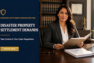 prepare a professional disaster property damage settlement demand letter