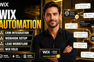 build wix automation crm integration webhook and lead workflow with wix velo