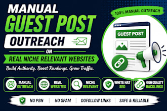 do manual guest post outreach