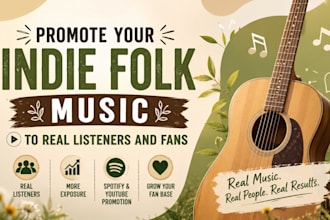 promote your indie folk music to real listeners and fans