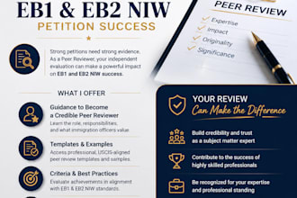 help you become a peer reviewer to support eb1 a eb2 niw petition success