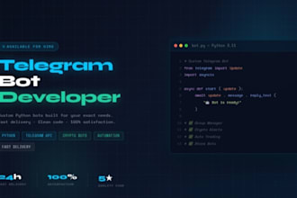 create a professional telegram bot in python