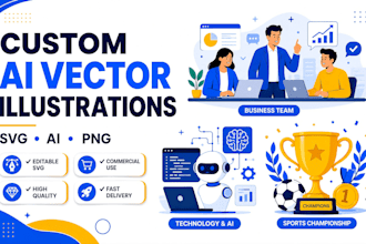 create custom vector illustrations using ai