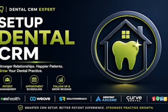 setup dental crm nexhealth weave solutionreach dentrix ascend curve dental zoho