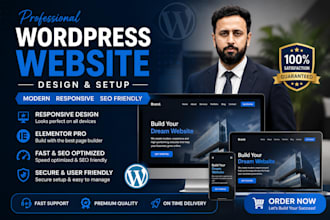 setup professional wordpress website