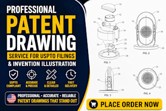 professional patent drawing service for uspto filings and invention illustration