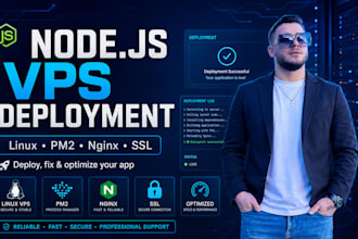 deploy and fix your nodejs app on ubuntu vps
