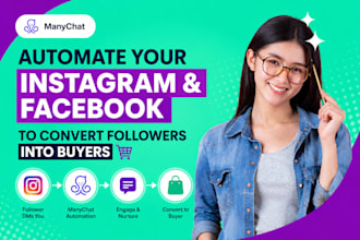 automate your instagram facebook to convert followers into buyers with manychat