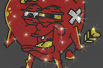 create custom rhinestone template designs within 24 hours