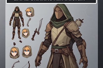 develop character design and concept art for your game