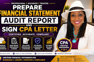 provide CPA financial statement review, audit, preparation, and certification