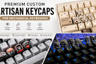 sculpt premium custom artisan keycaps for mechanical keyboards
