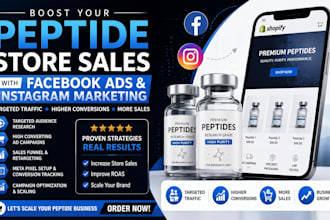 boost your peptide store sales using facebook ads and instagram marketing