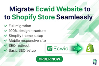 migrate ecwid data clone website to shopify website migration without data loss