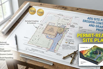 design adu site plan erosion control and grading profiles