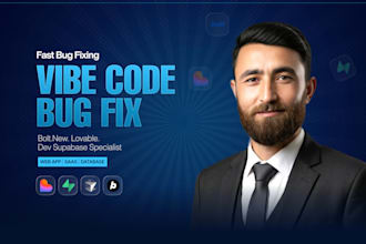 fix your no code app or make custom web application with vibe coding