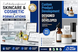 formulate professional natural skincare and hair care products