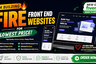 create fire looking front end websites for just 80 bucks