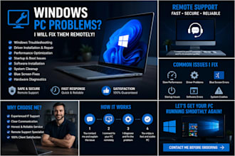 fix windows PC problems remotely