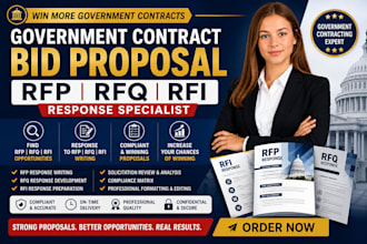 bid proposal government contract  rfq rfp proposal writing rfp response