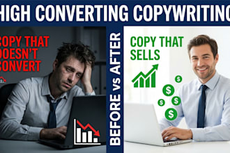 write high converting SEO copywriting for website, landing page, salesfunnel,ads