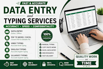 do fast and accurate hindi and english typing work