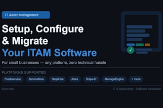 setup configure and migrate your IT asset management software for your business
