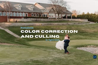 do batch wedding photo editing and culling without using ai