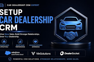 setup car dealership crm salesforce automotive cloud vinsolutions dealersocket